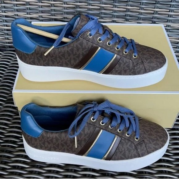 Michael Kors Poppy Stripe Lace Up MK Sig Small WMNS - Picture 3 of 16